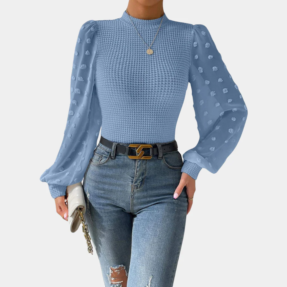 Briselda® | Elegant Women'S Blouse With Puff Sleeves - Image 2
