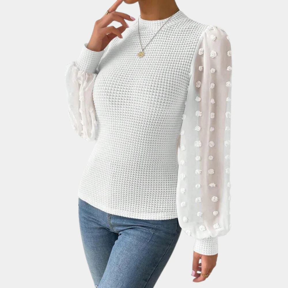 Briselda® | Elegant Women'S Blouse With Puff Sleeves - Image 5