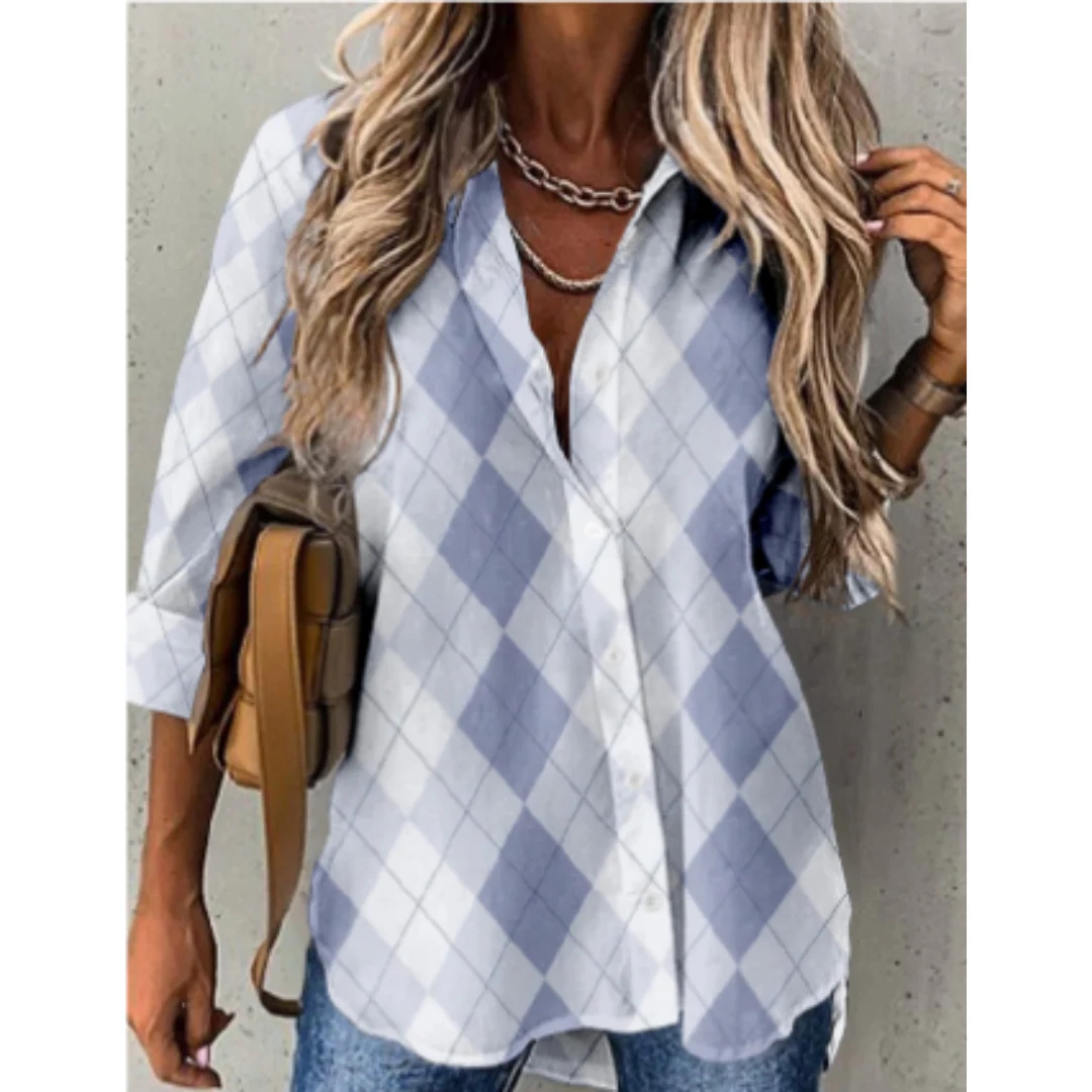 Britny® | Casual Checked Blouse - Image 6