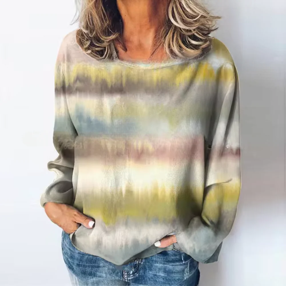 Britta | Casual sweater with a color gradient - Image 5