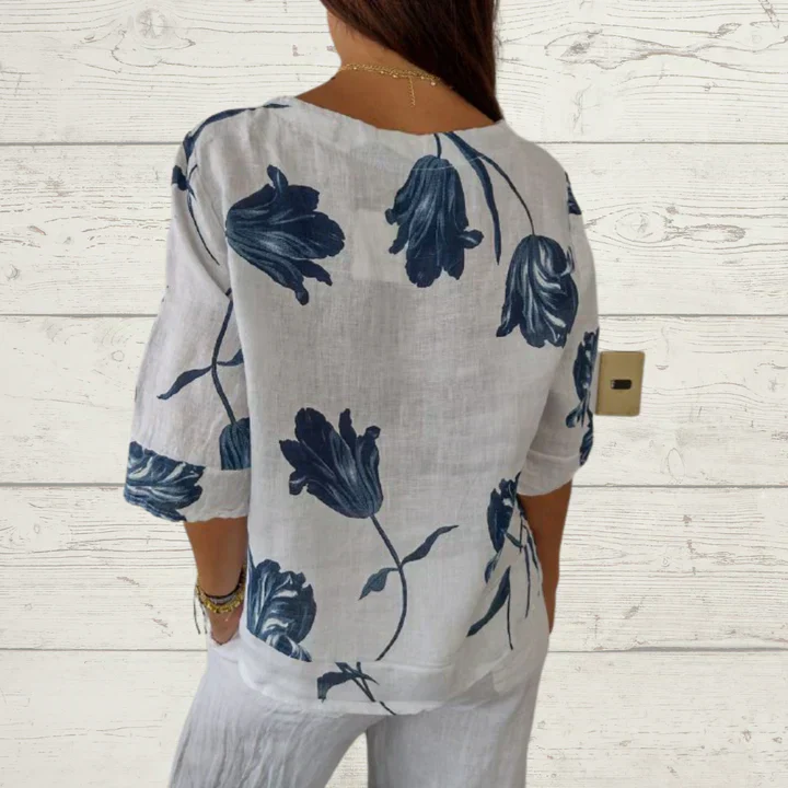 Brittenee® | Elegant V-Neck Blouse For Women - Image 4