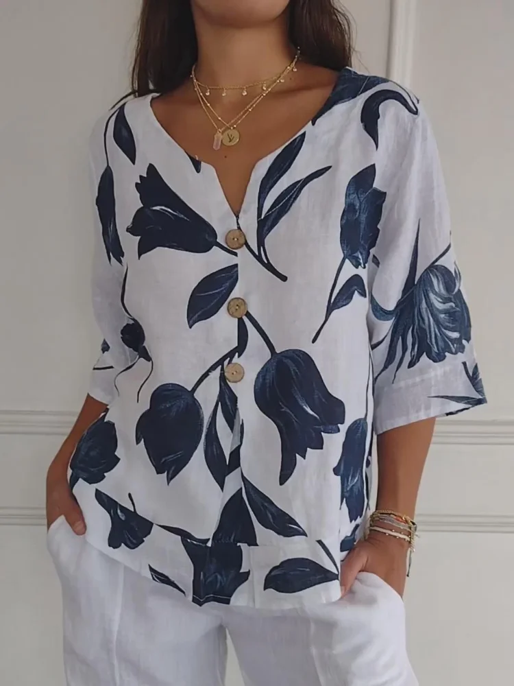 Brittenee® | Elegant V-Neck Blouse For Women - Image 7