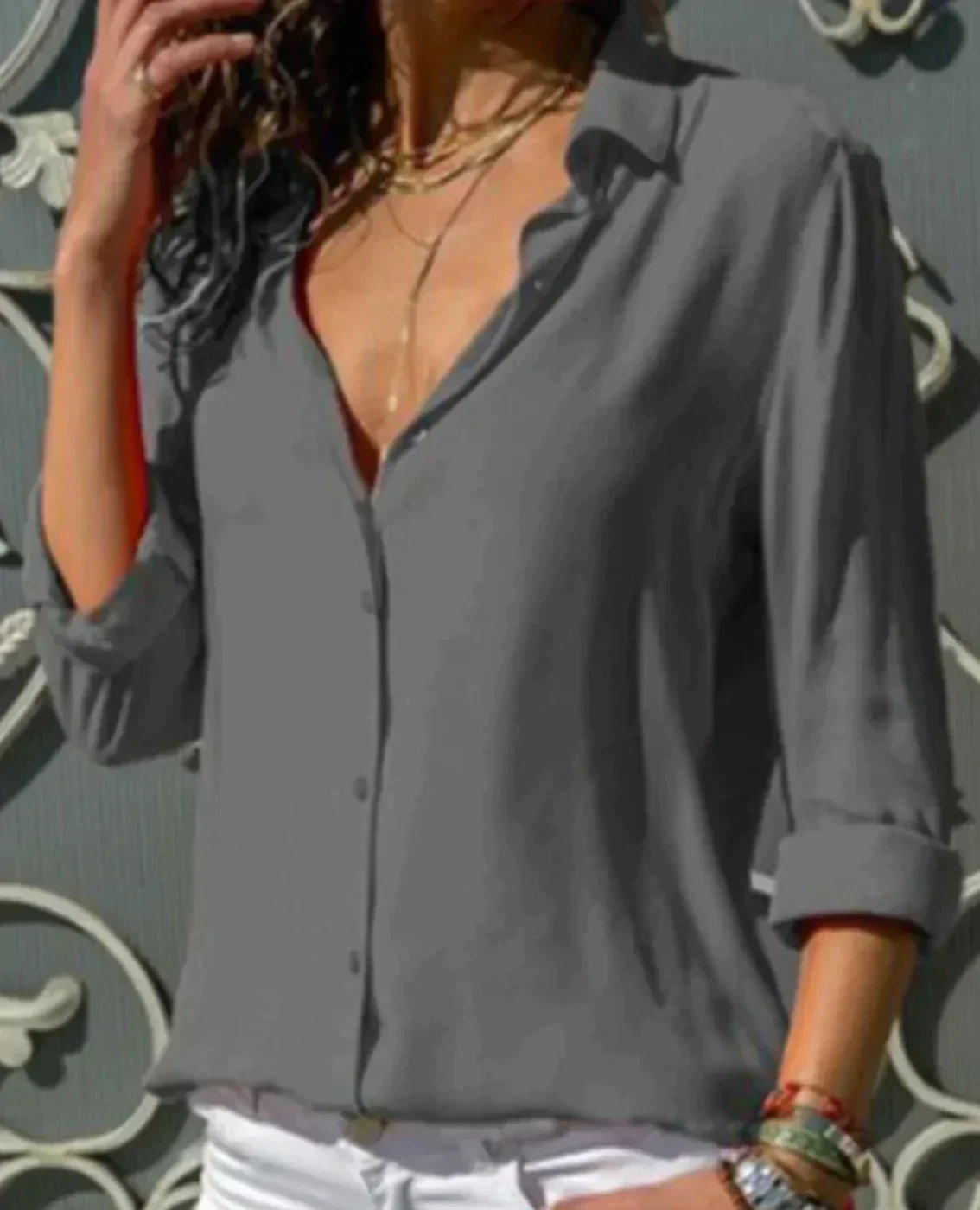 Brok® | Casual Knotted Chic Blouse - Image 6