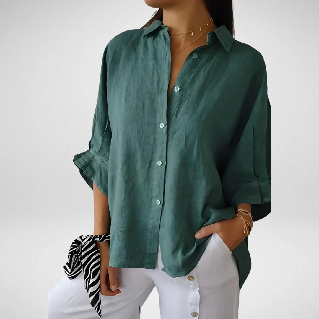 Brooksie® | Elegant Blouse With Gathered Details - Image 6