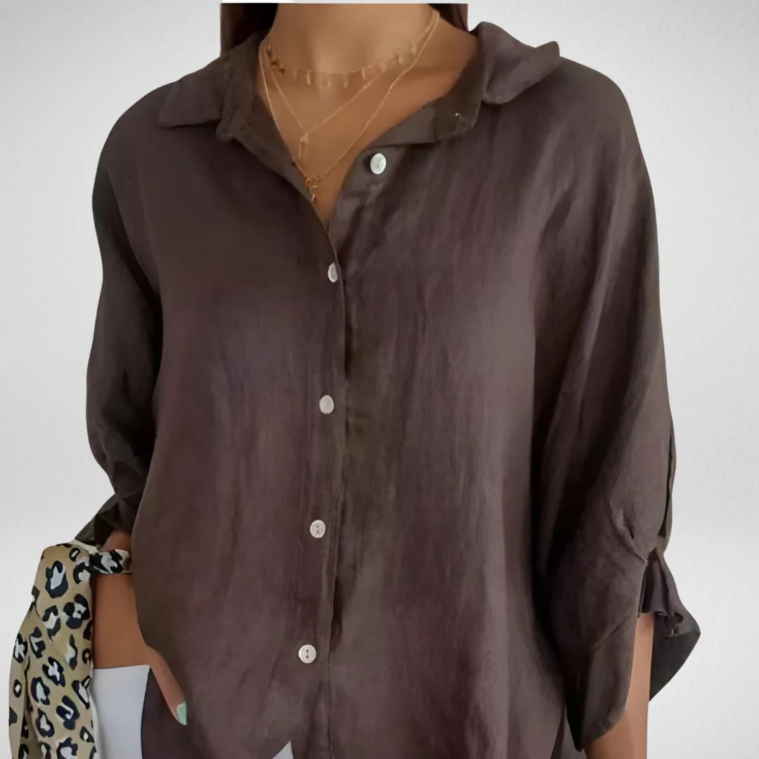 Brooksie® | Elegant Blouse With Gathered Details - Image 8