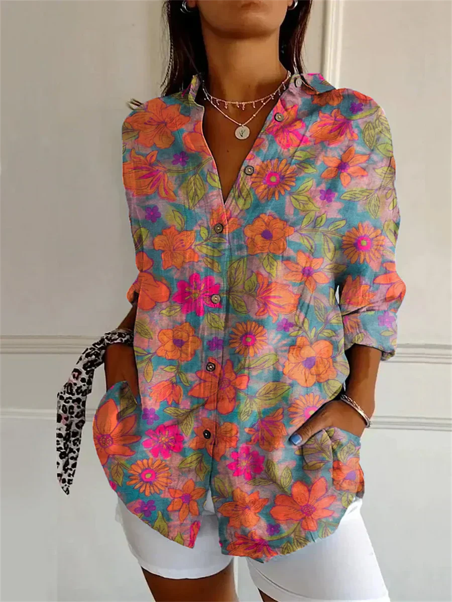 Brookton® | Casual Floral Pattern Blouse - Image 2