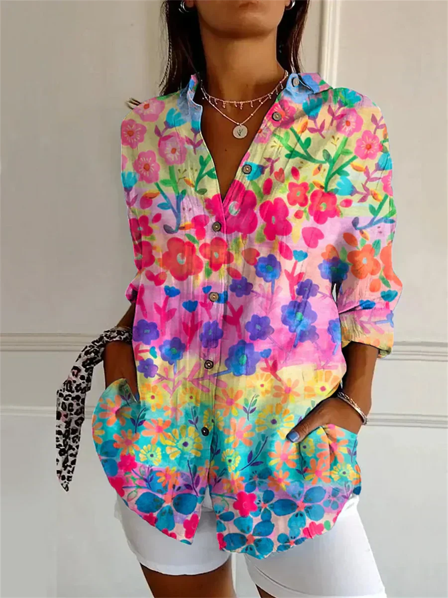 Brookton® | Casual Floral Pattern Blouse - Image 3