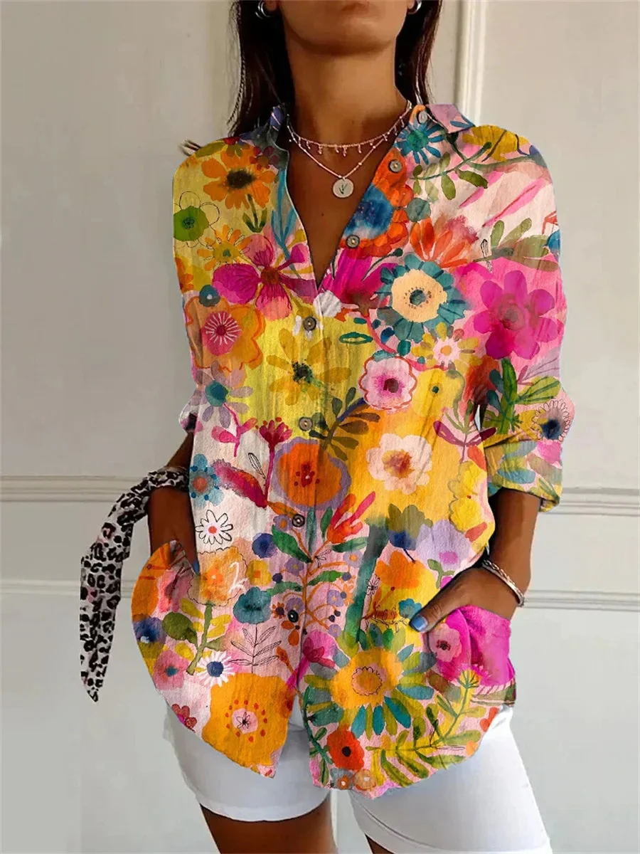 Brookton® | Casual Floral Pattern Blouse - Image 5