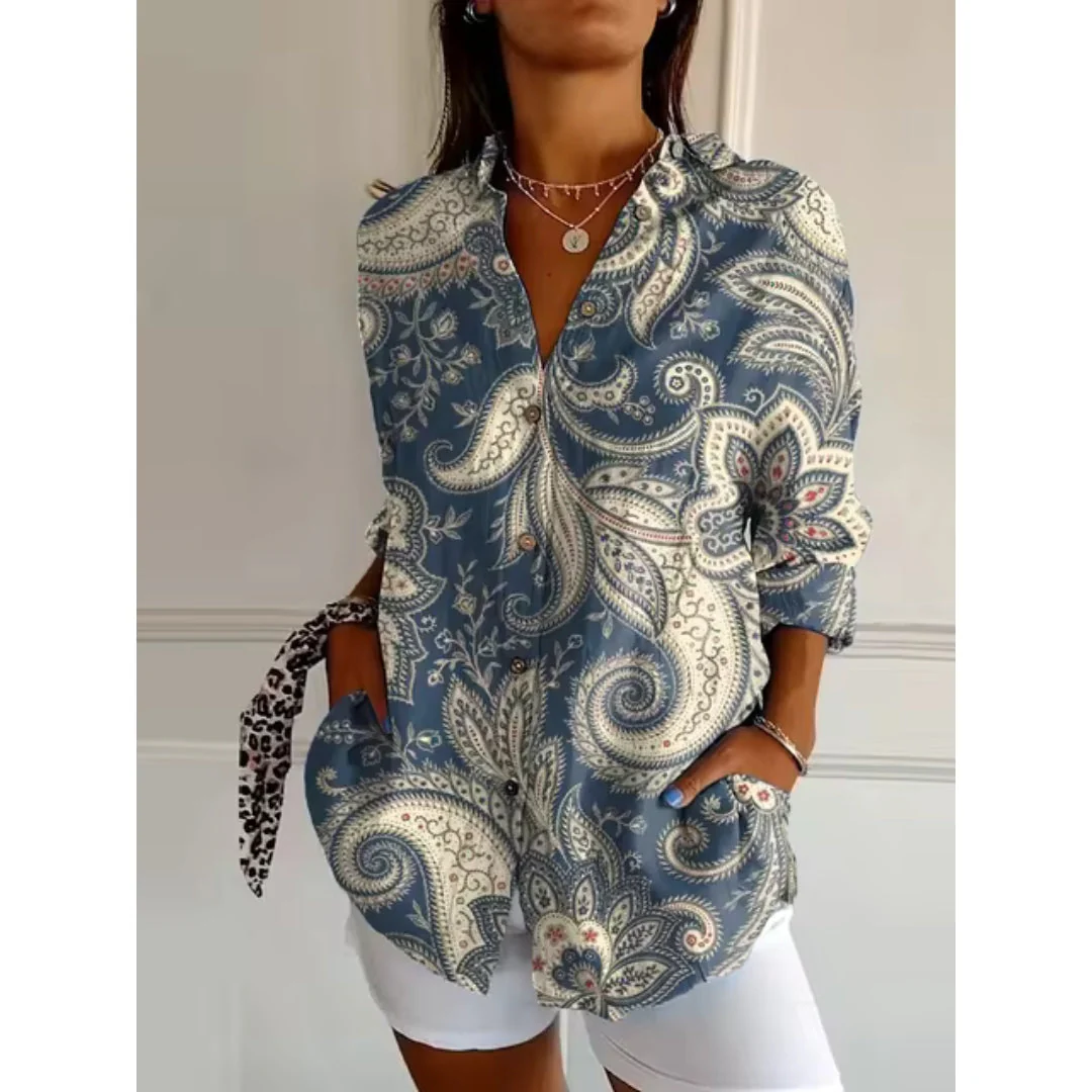 Browett® | Printed Classic Blouse - Image 6