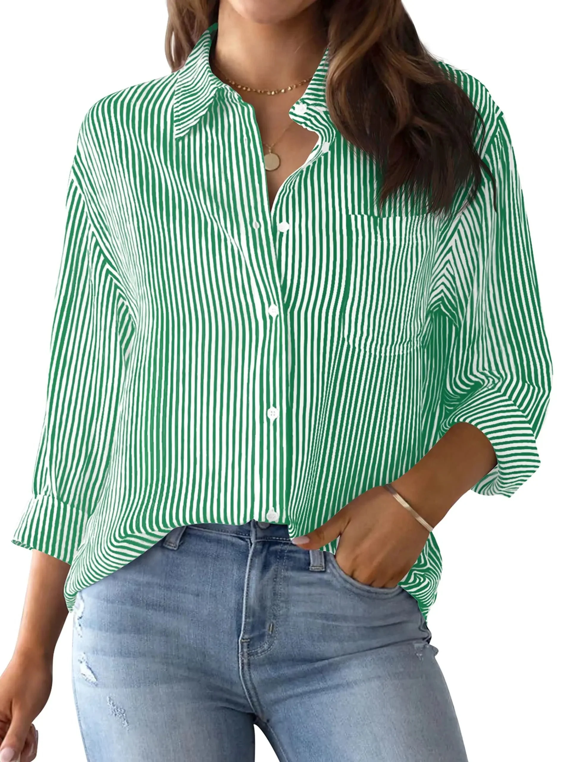 Broz® | Striped Office Blouse - Image 6