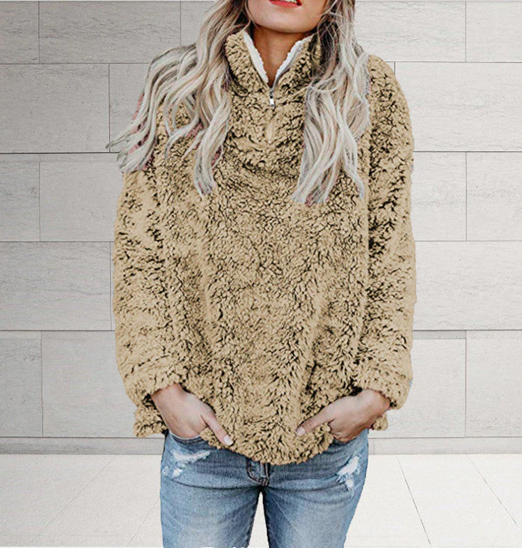 Bru® | High Neck Long Sleeve Zip Blouse - Image 7