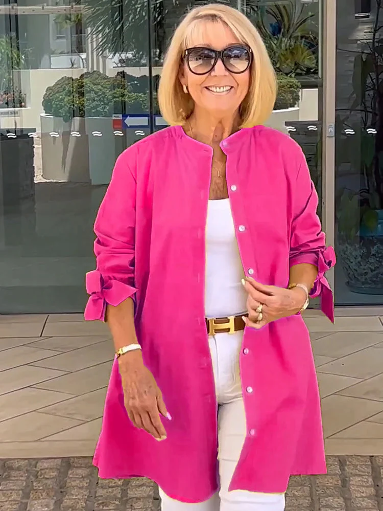 Brudnicky® | Chic Long-Sleeved Button Down Blouse For Women - Image 3