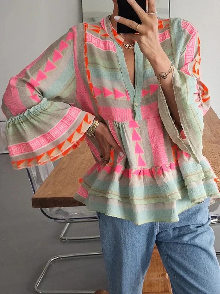 Brugh® | Geometric Blouse For Women