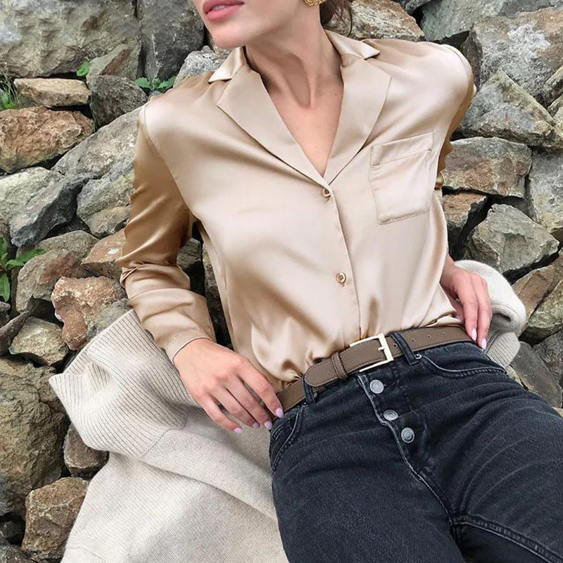 Bruley® | Elegant Blouse With Lapel Collar - Image 3