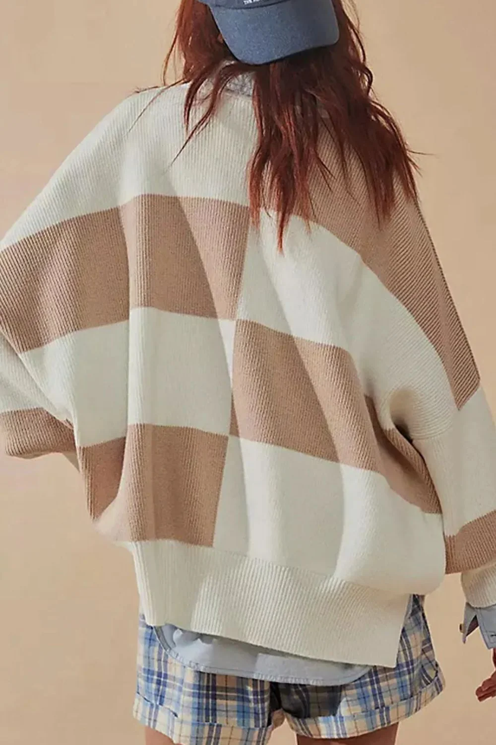 Bruna | Color block sweater with a crew neck and long sleeves - Image 2