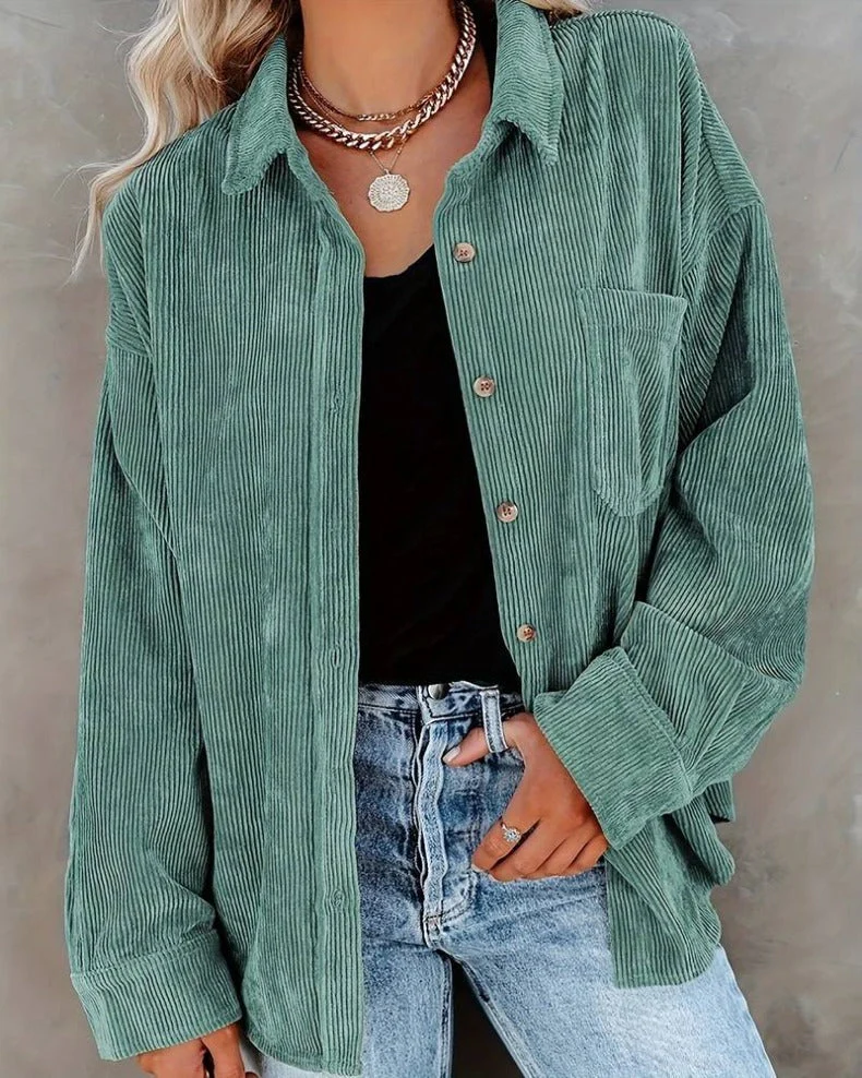 Brunet® | Stylish Oversized Blouse With Button Closure - Image 9