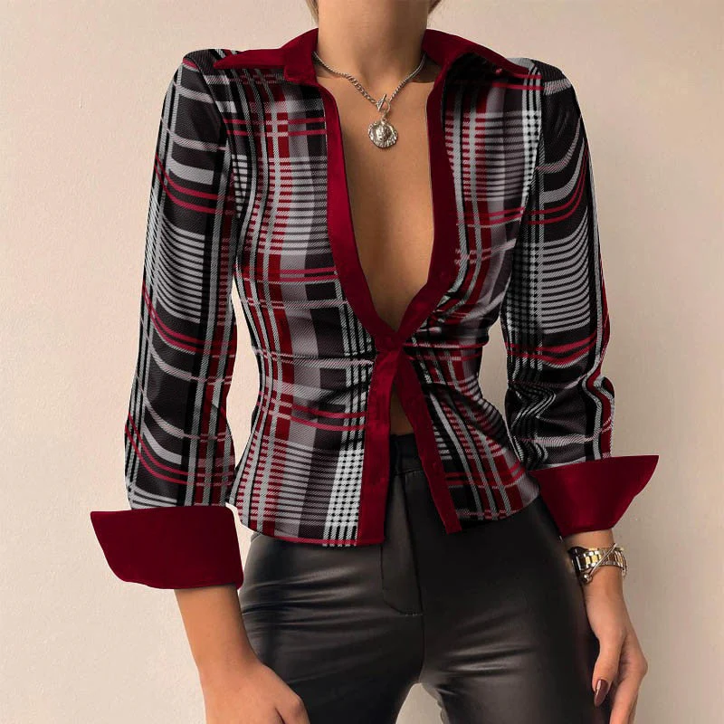 Brunhilda® | Figure-Hugging Shirt With Button Placket - Image 3