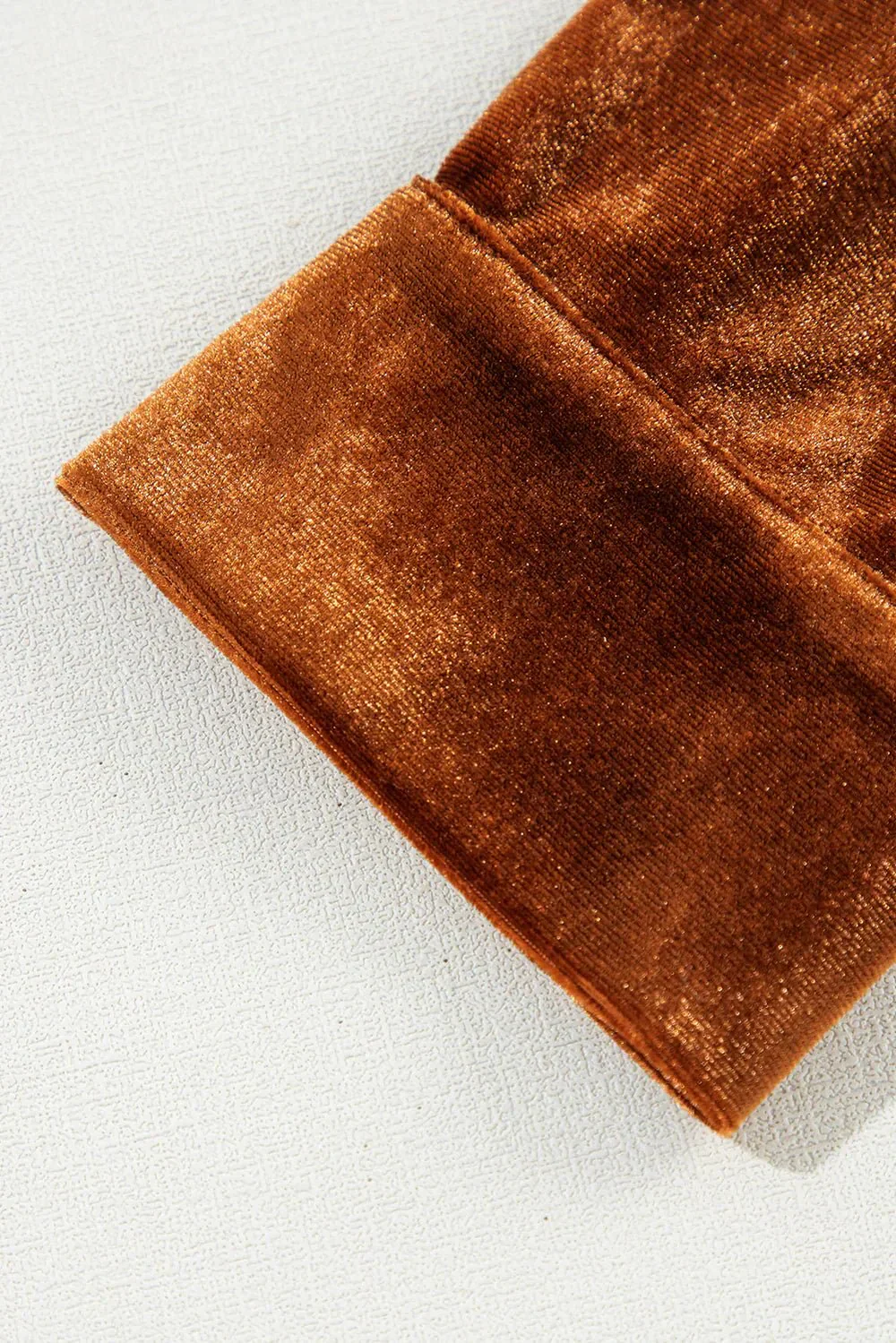Brunilda® | Elegant Velvet Blouse With Button Placket - Image 5