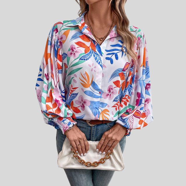 Brushett® | Flowing Floral Blouse For Women - Image 6