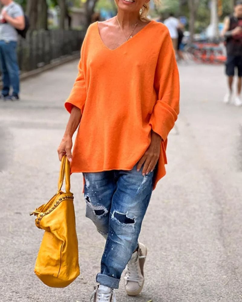 Bruske® | Blouse With A V-Neck - Image 2