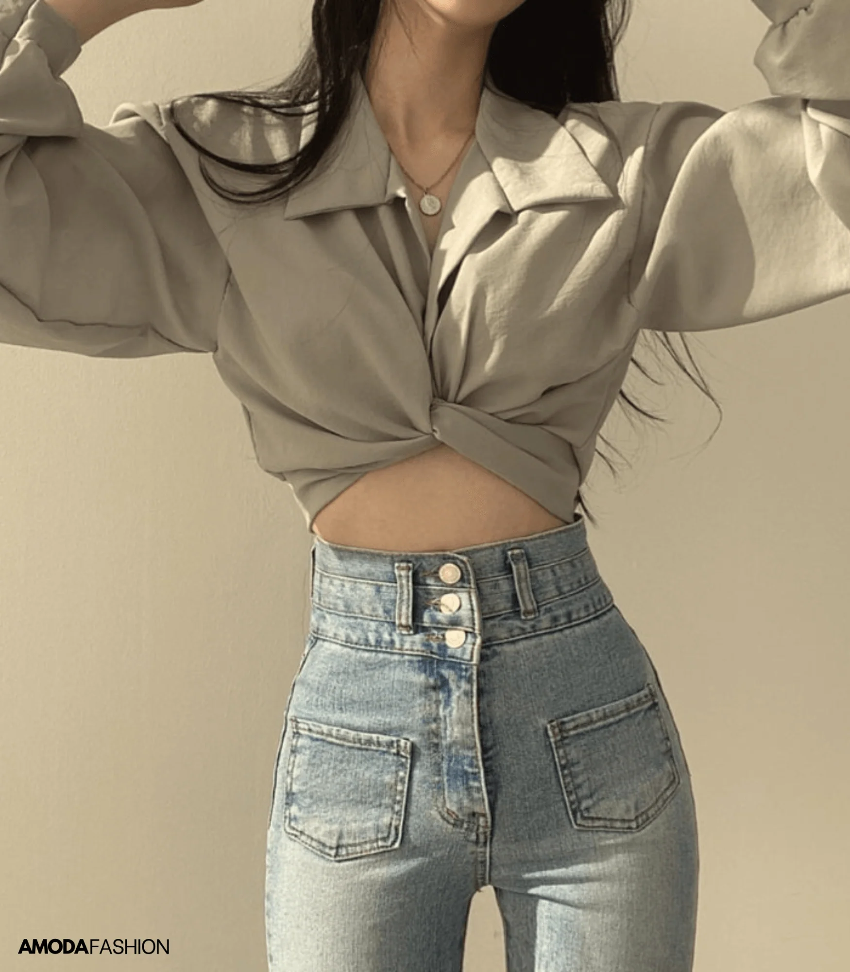 Bruso® | Heidi-Mode Wrap Blouse - Image 4