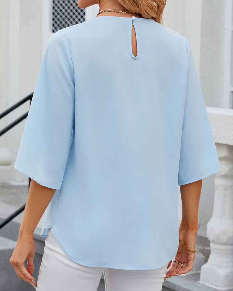 Bruston® | Elegant Blouse With Half Sleeves - Image 6