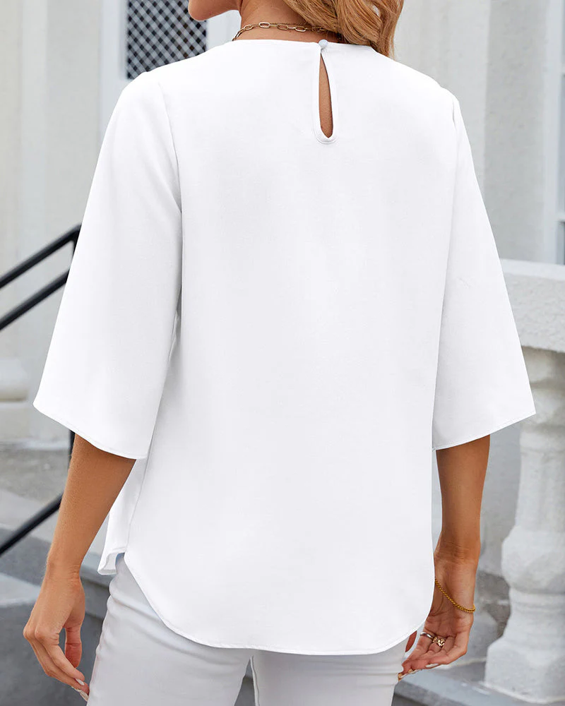 Bruston® | Elegant Blouse With Half Sleeves - Image 9