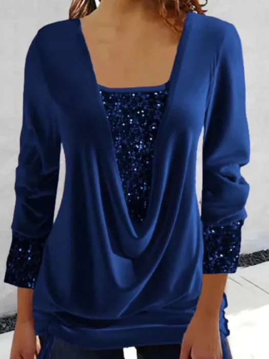 Buce® | Women'S Blouse Long Sleeves And Sequins, Elegant And Comfortable Fit - Image 7