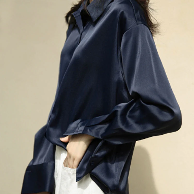 Bucek® | Women'S Clothing Silk Shirt Vintage Blouse - Image 7