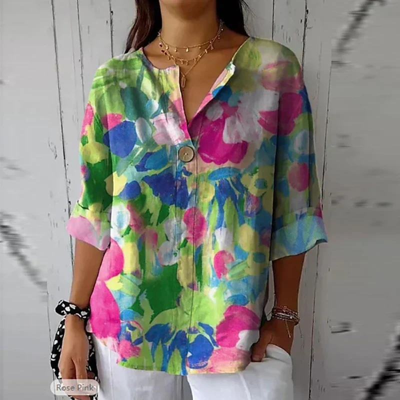 Buceti® | Cotton Linen Blouse - Image 2