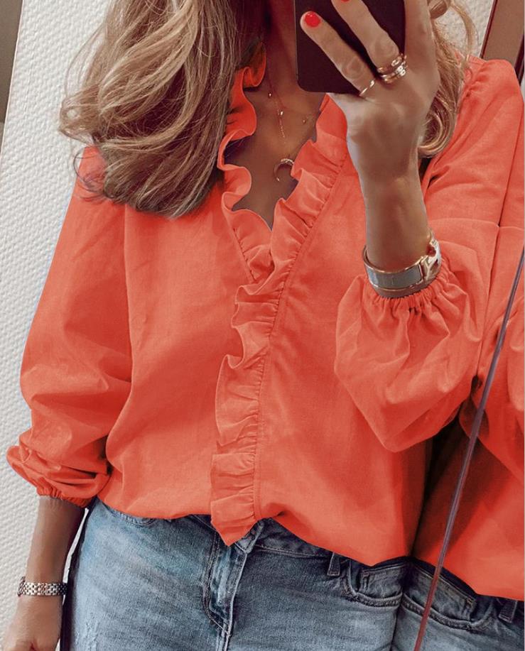 Buchwald® | Blouse With Ruffles And V-Neck - Image 5