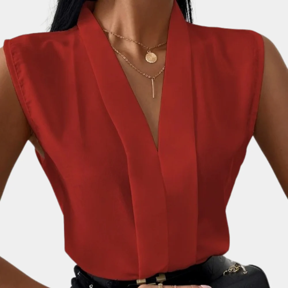 Buckingham® | Blouse With V-Neck For Women - Image 3