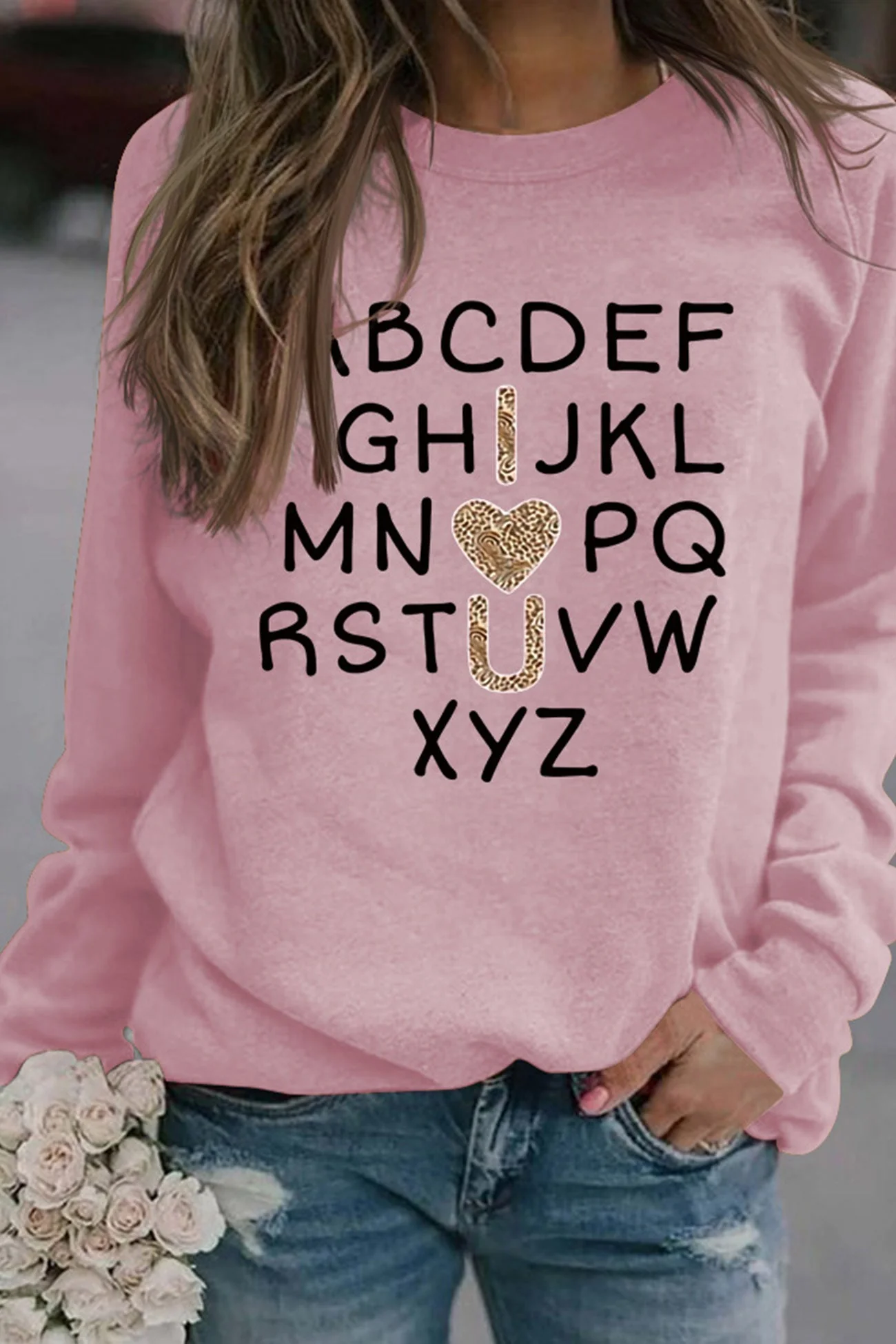 Camila | Alphabet graphic sweatshirt - Image 4