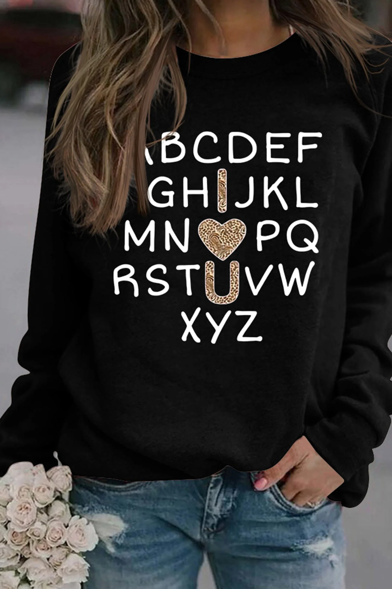 Camila | Alphabet graphic sweatshirt - Image 5