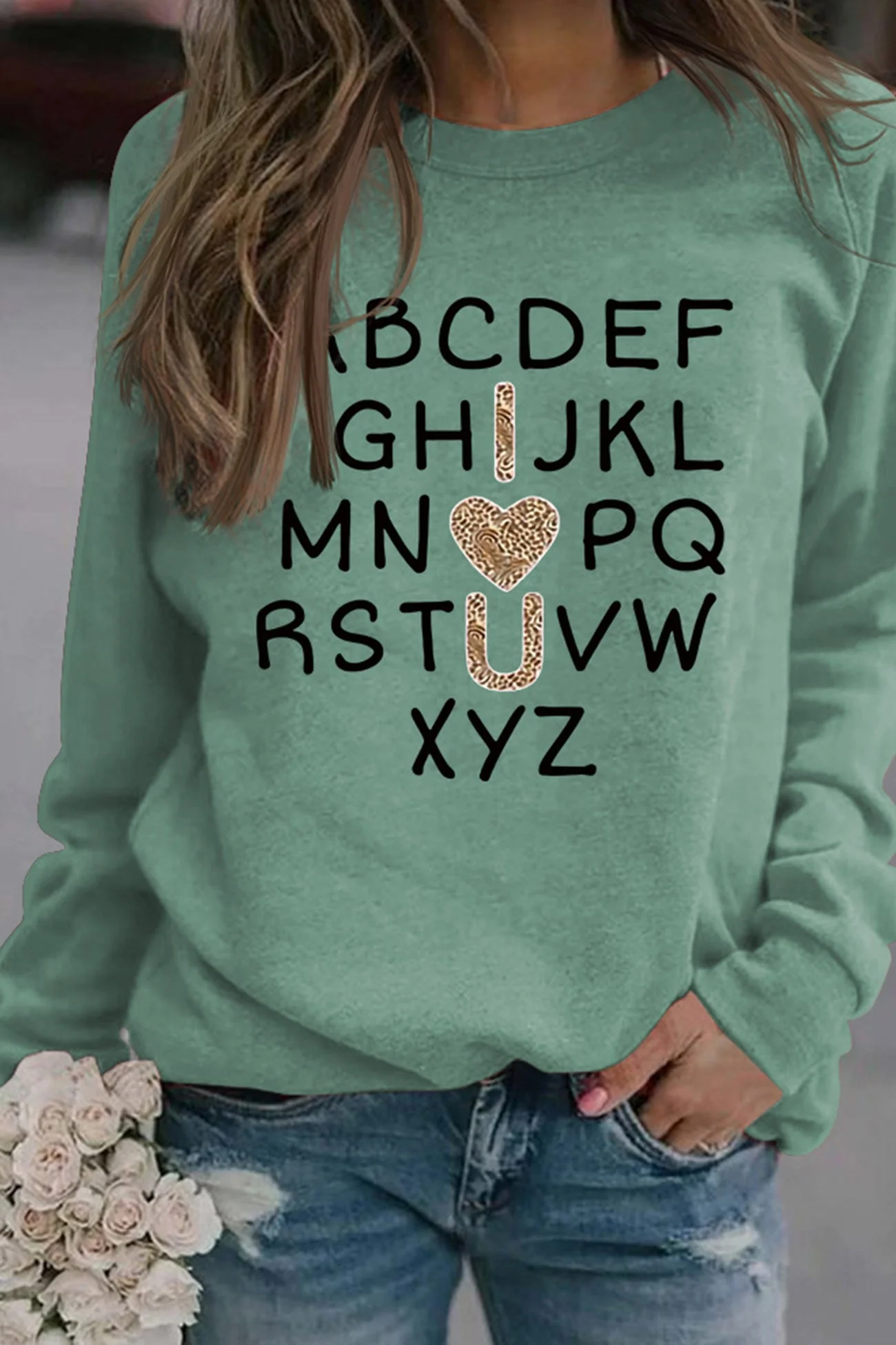 Camila | Alphabet graphic sweatshirt - Image 7
