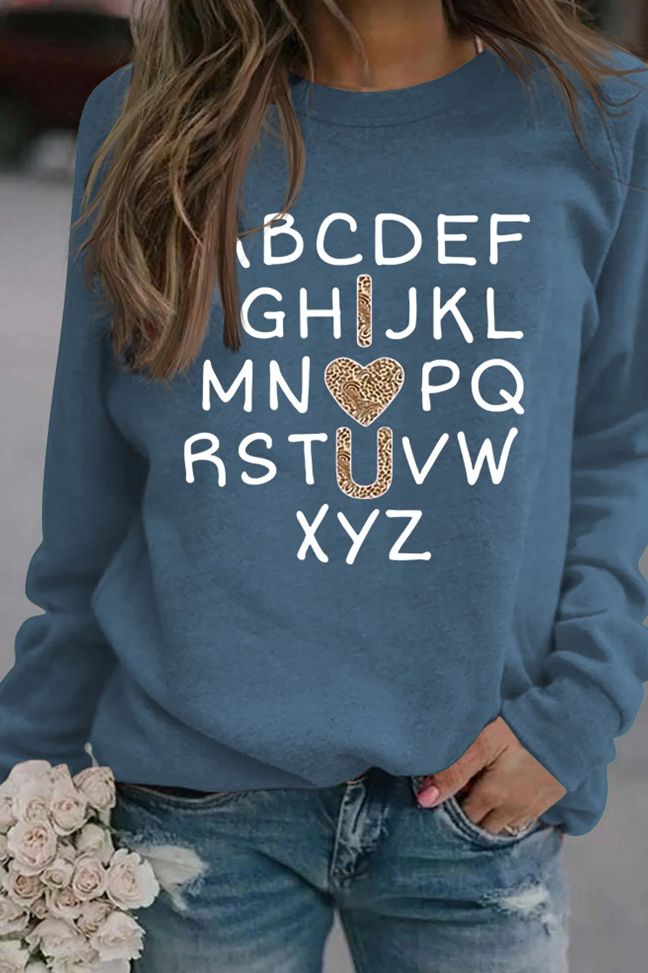 Camila | Alphabet graphic sweatshirt - Image 9