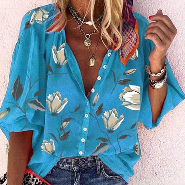 Camila® | Elegant Blouse Mit Floralem Design & Comfort - Image 2