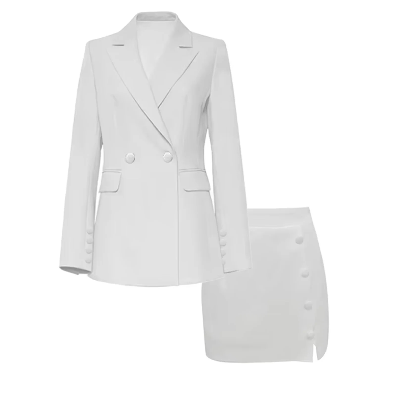 Camila | Elegant coat and skirt set - Image 2