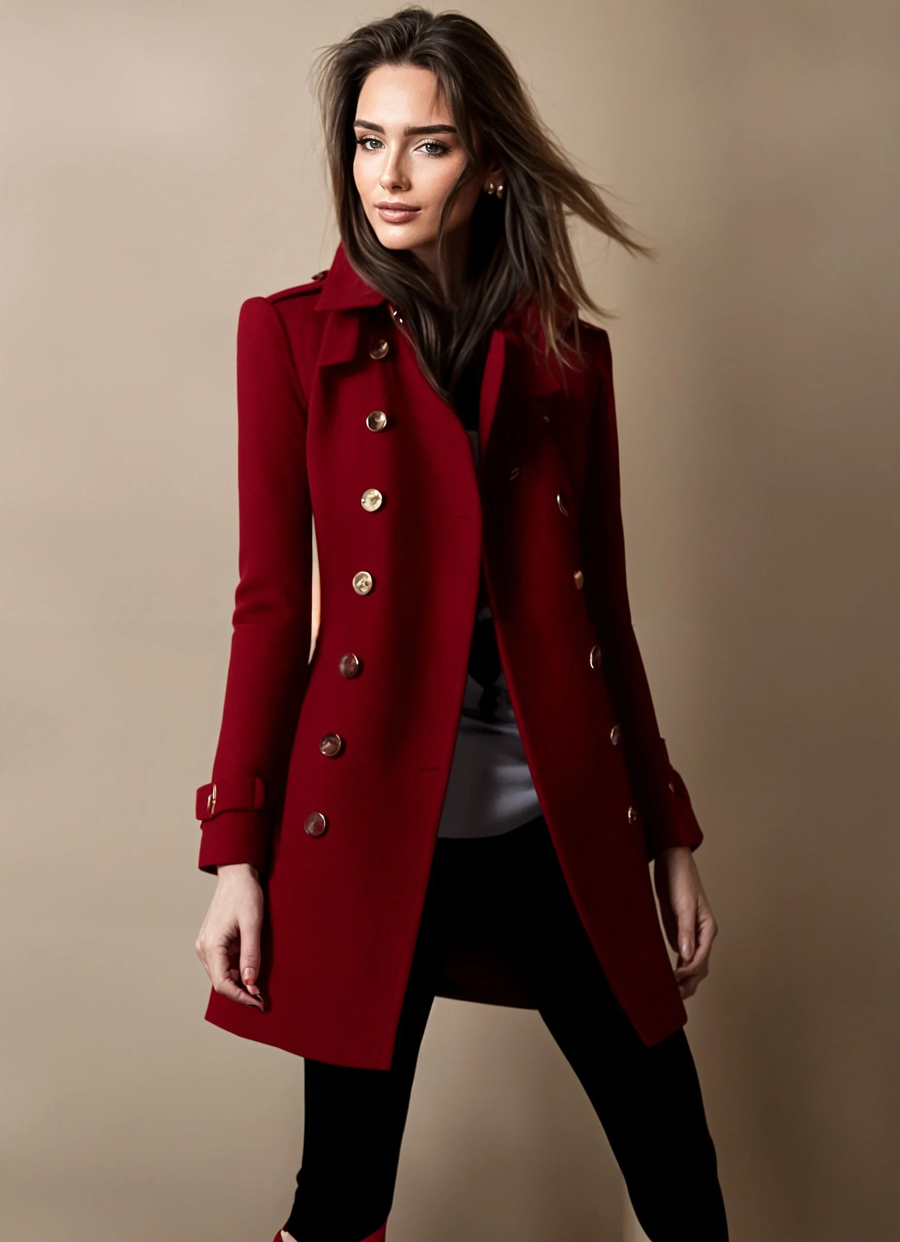 Camila® | Elegant winter jacket for women with buttons - Image 2