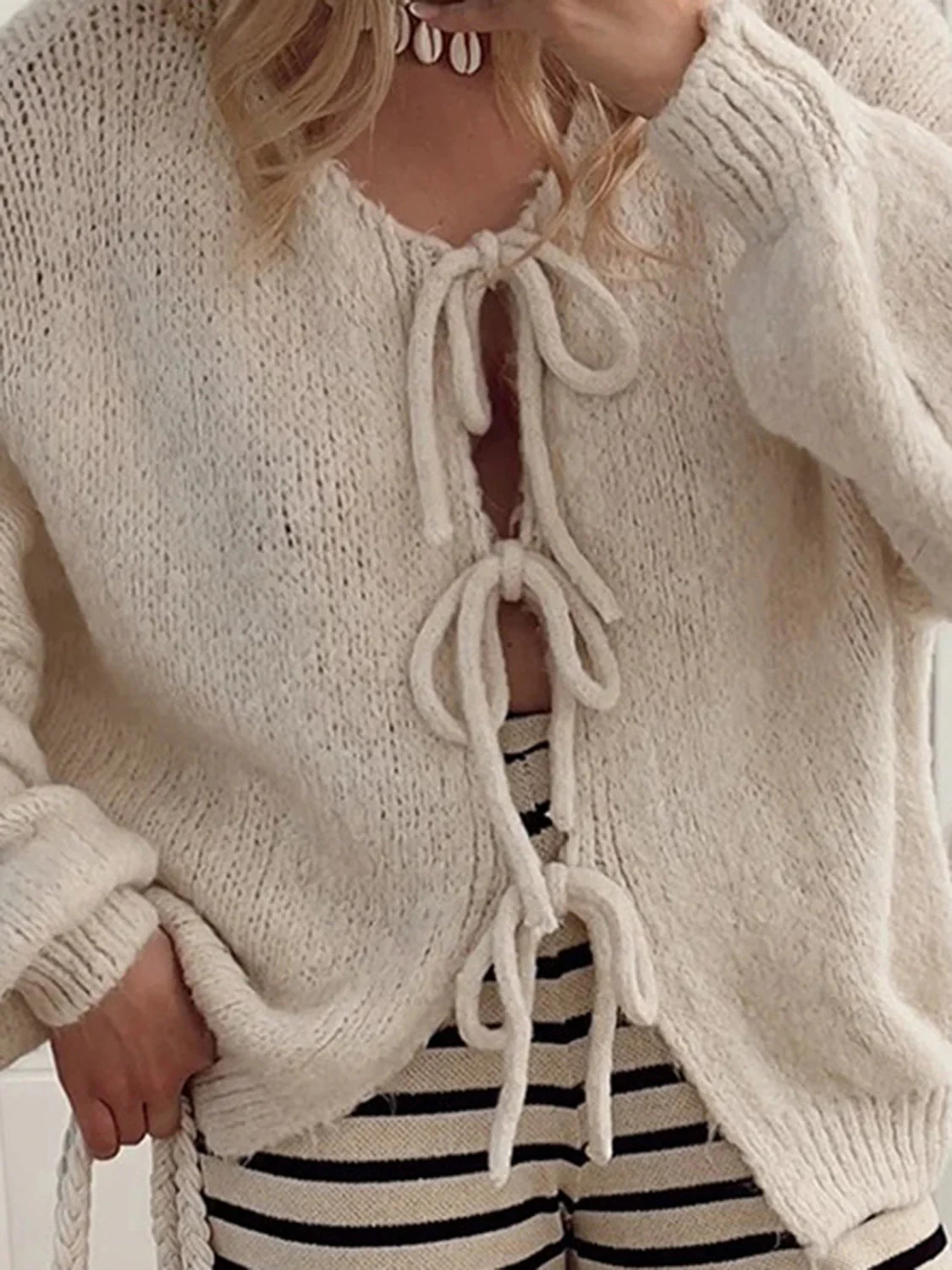 Camille| Casual and stylish winter cardigan - Image 2