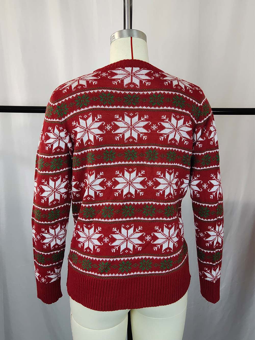 Carina | Knitted Christmas sweater with snowflakes and long sleeves - Image 15