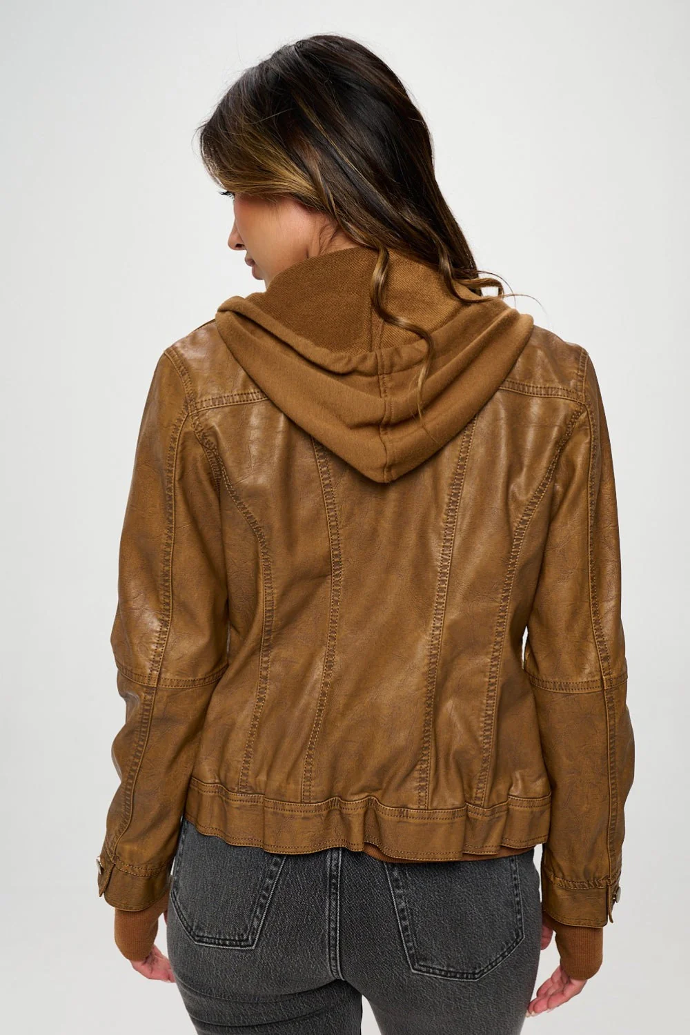 Carina | Long sleeve jacket with double zip and hood - Image 2