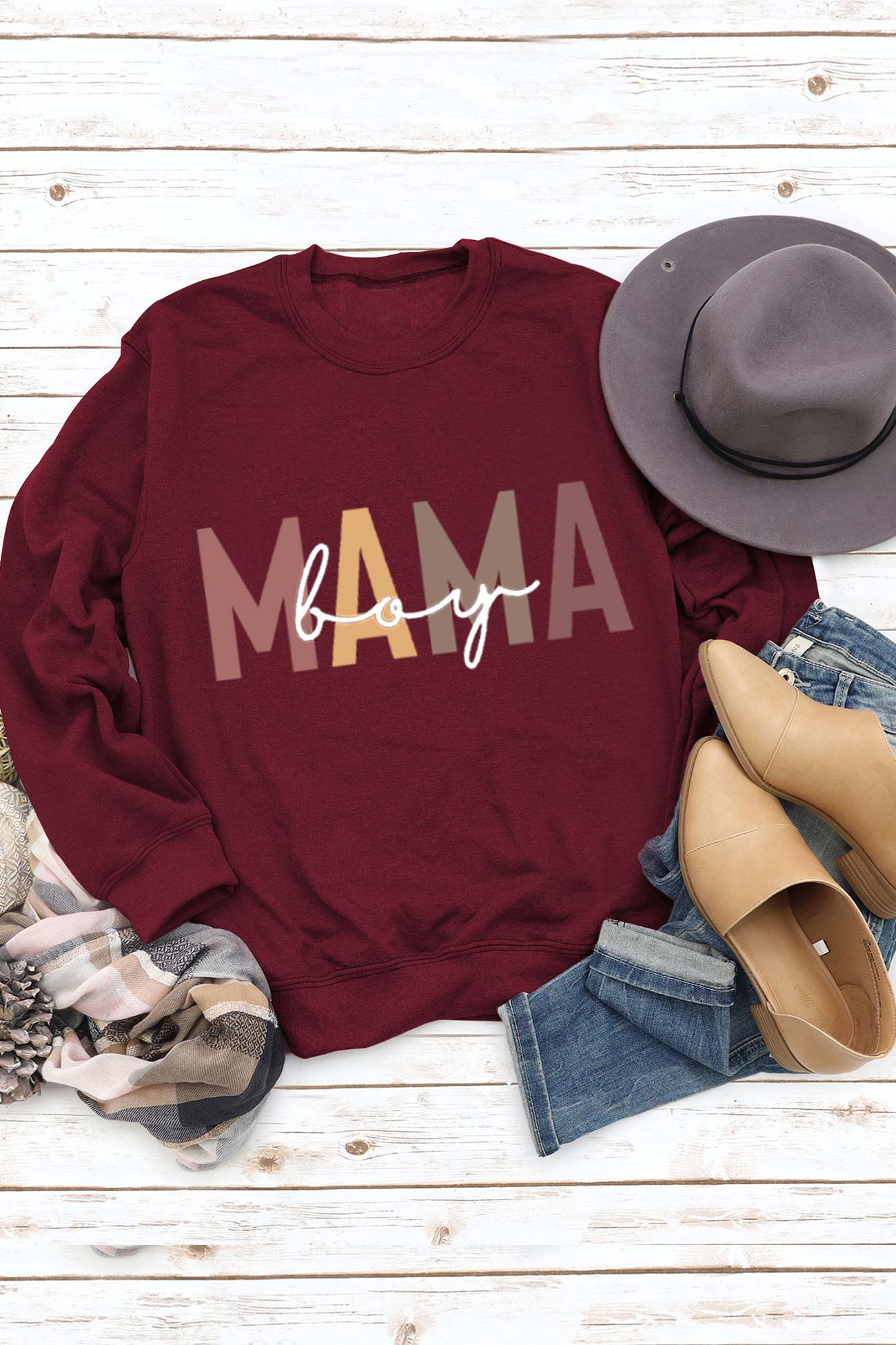 Carla | Sweatshirt with “Mama” print for boys - Image 5