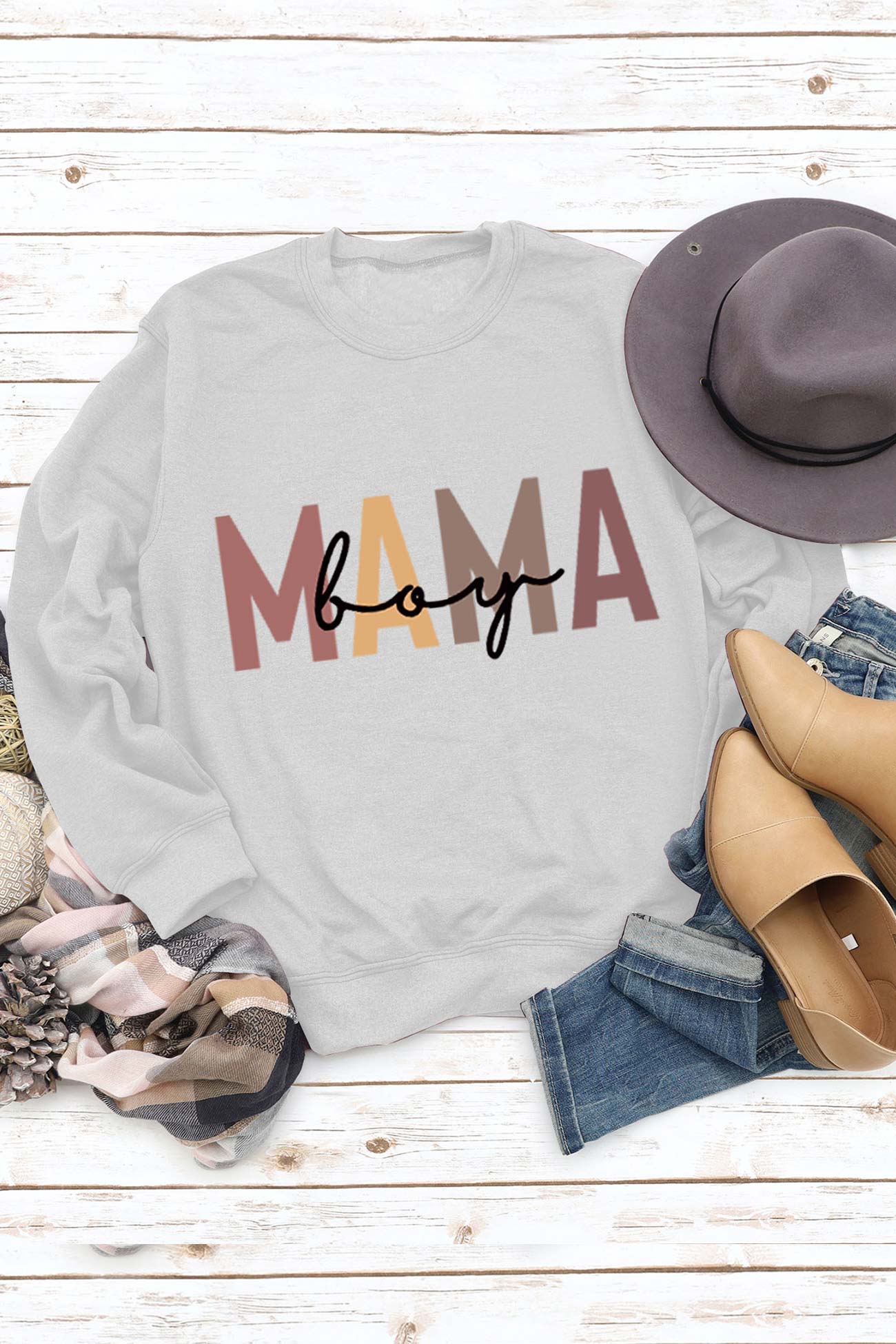 Carla | Sweatshirt with “Mama” print for boys - Image 7