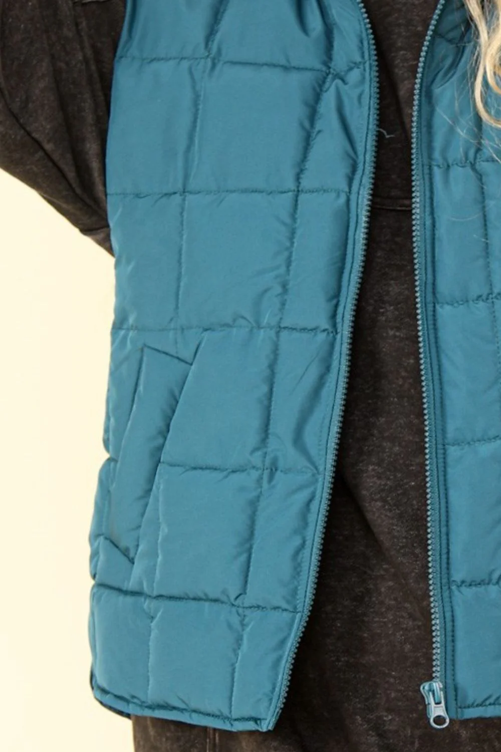 Carolin | Padded, warm vest with zip - Image 3