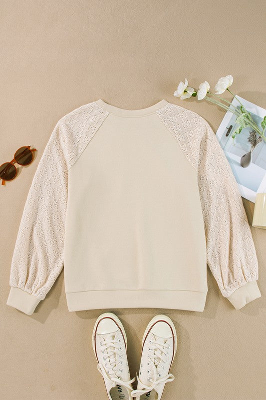 Carolin | Women's sweater top with patchwork raglan sleeves - Image 5