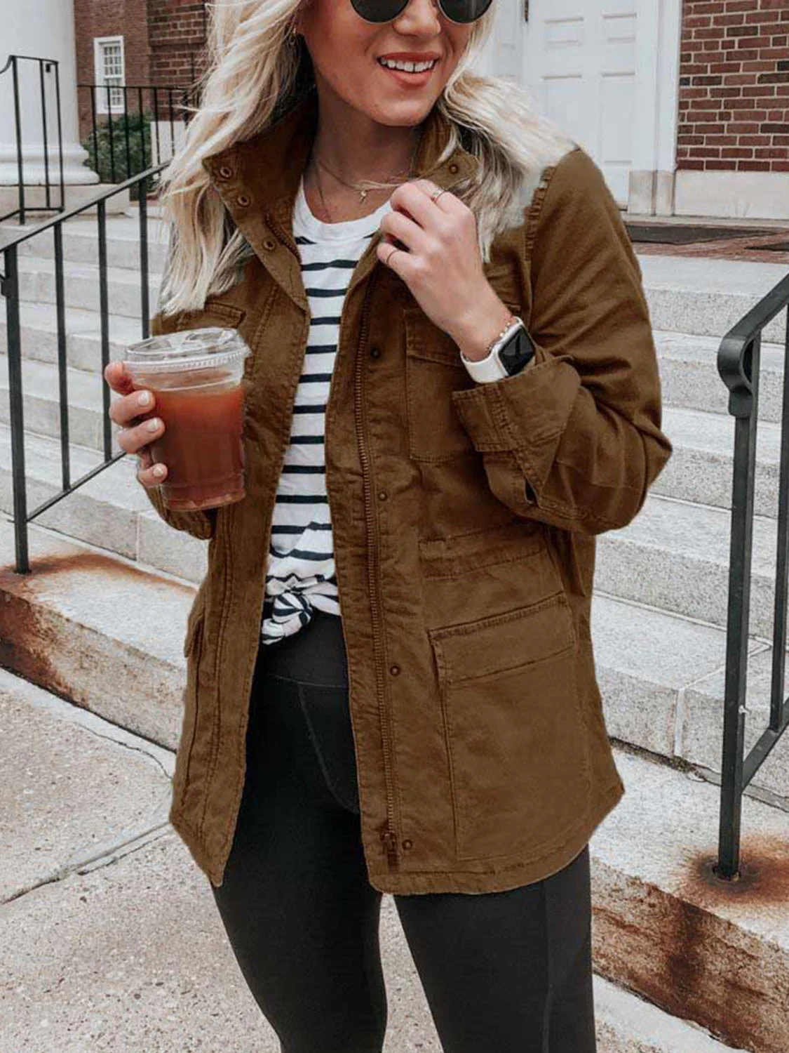 Carolina | Long sleeve zip jacket with pockets - Image 9