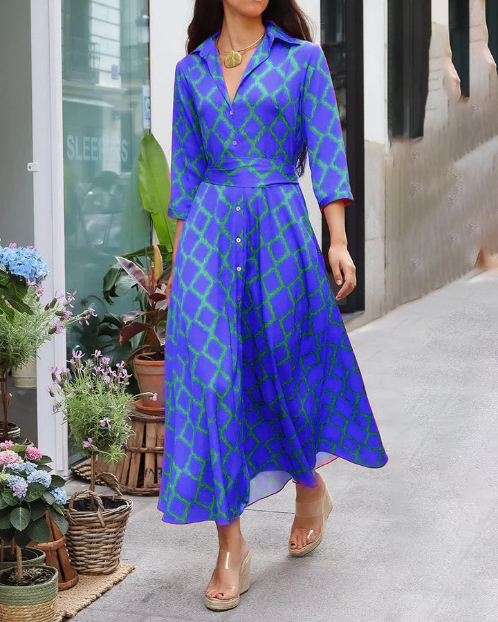 Casandra® | Shirt Dress With V-Neck And 3/4 Sleeves - Image 2