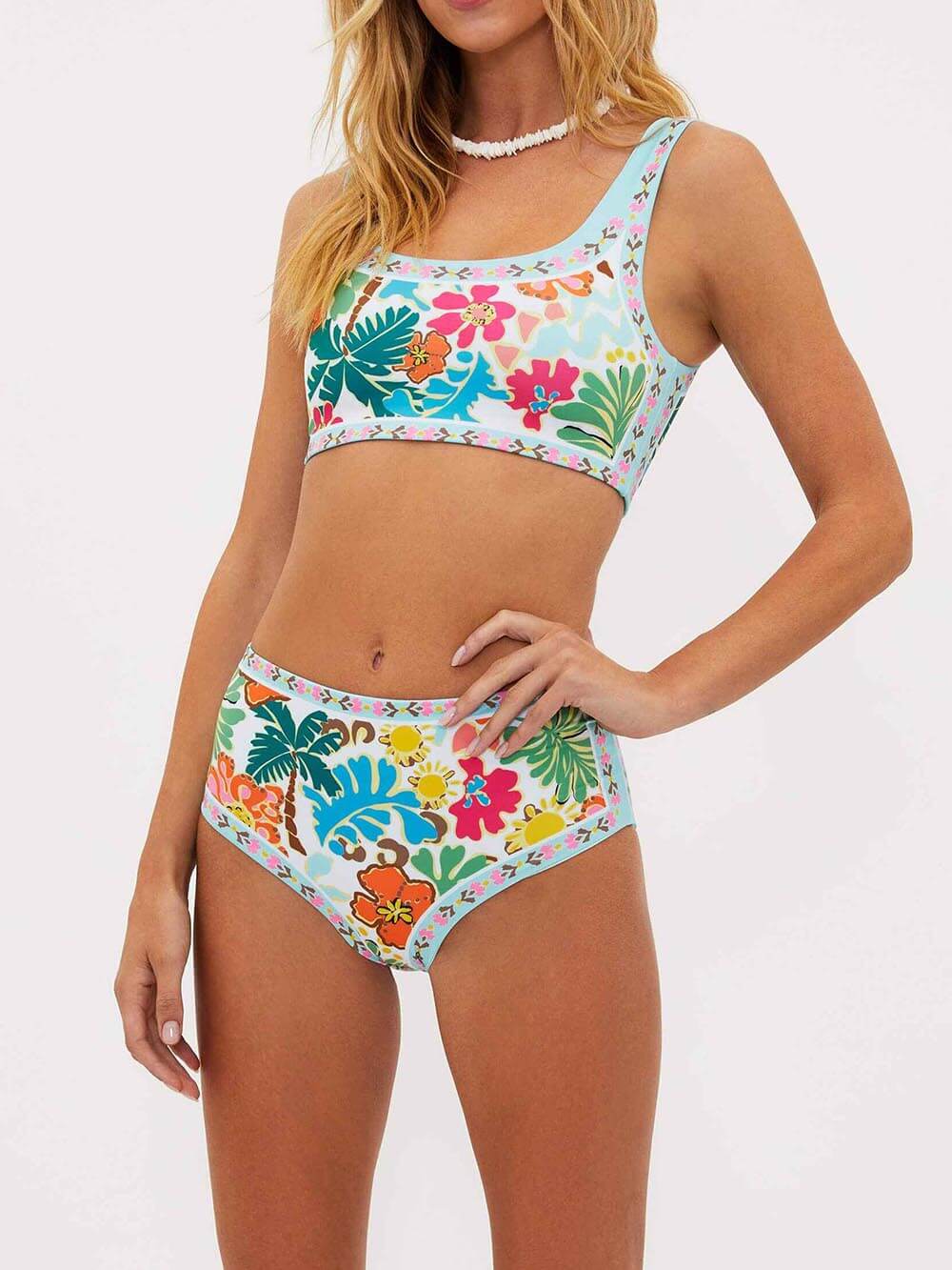 Catalina® | Elastic Floral Bikini With Support - Image 3