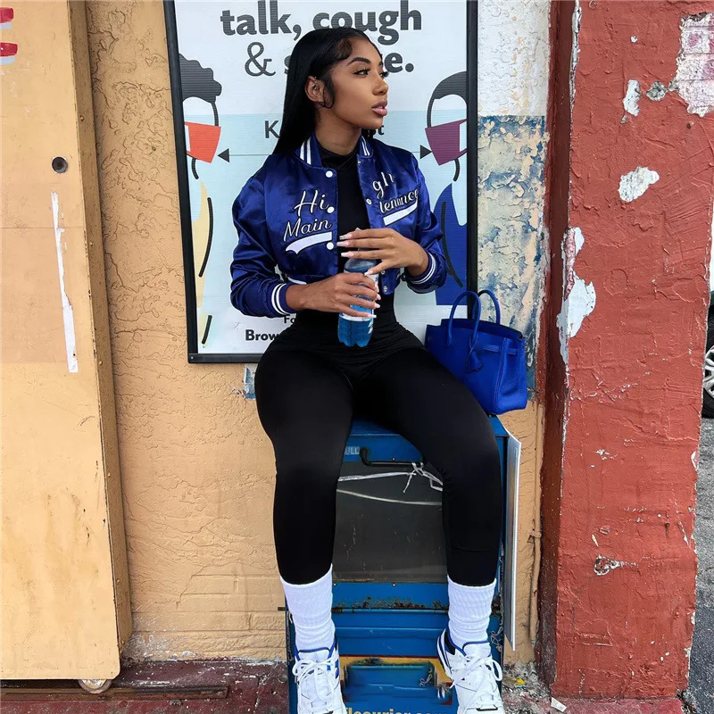 Catalina | Embroidered short baseball jacket - Image 2